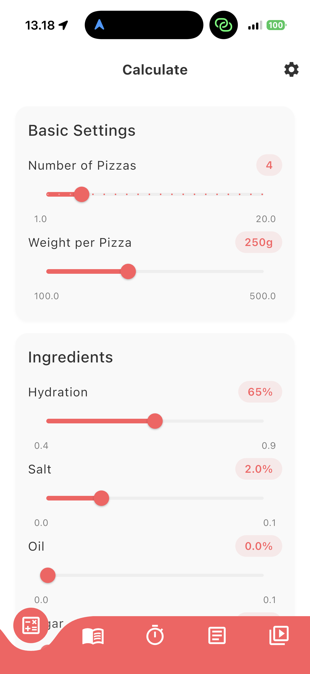 Pizza Calculator screenshot 1